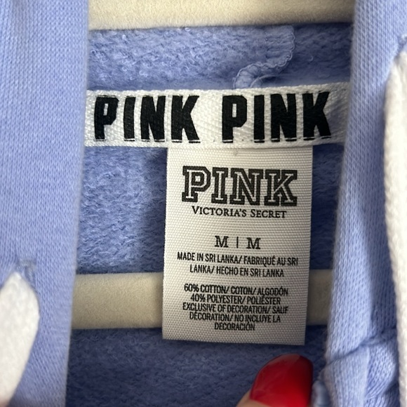 Lavender Pink Zip Up Hoodie - Picture 4 of 5